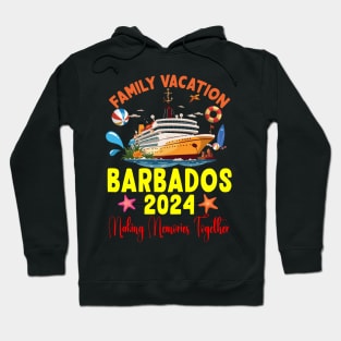 Family Vacation Barbados 2024 Family Matching Group Summer Hoodie